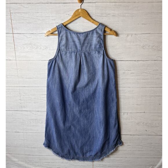 Universal Thread Dress Womens Size Medium Chambray 100% Cotton Button Detail - Picture 12 of 16